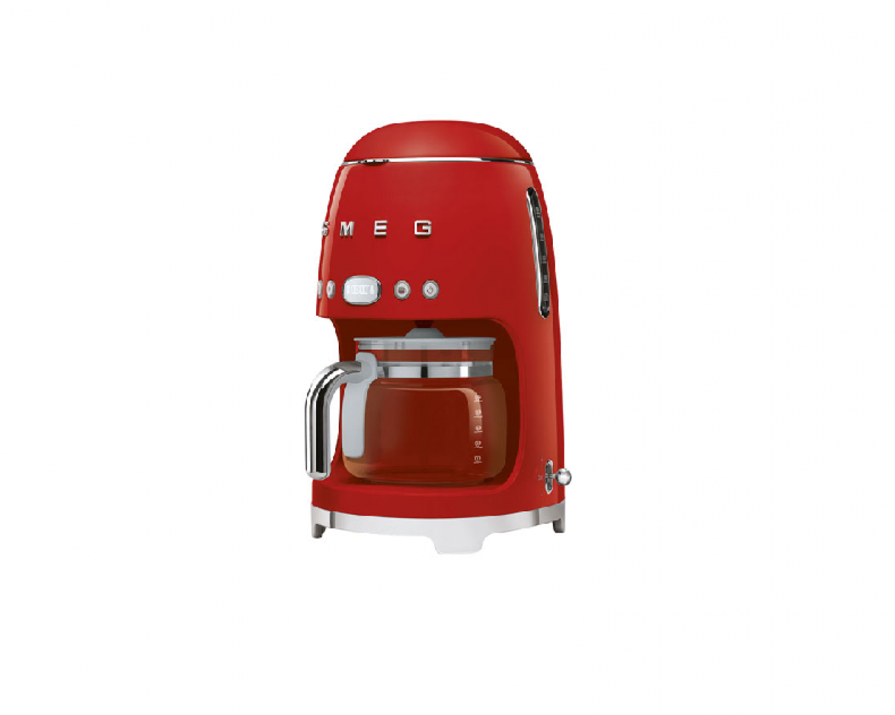 Smeg 50's Style Programmable Drip Coffee Maker - 10-Cup - Red