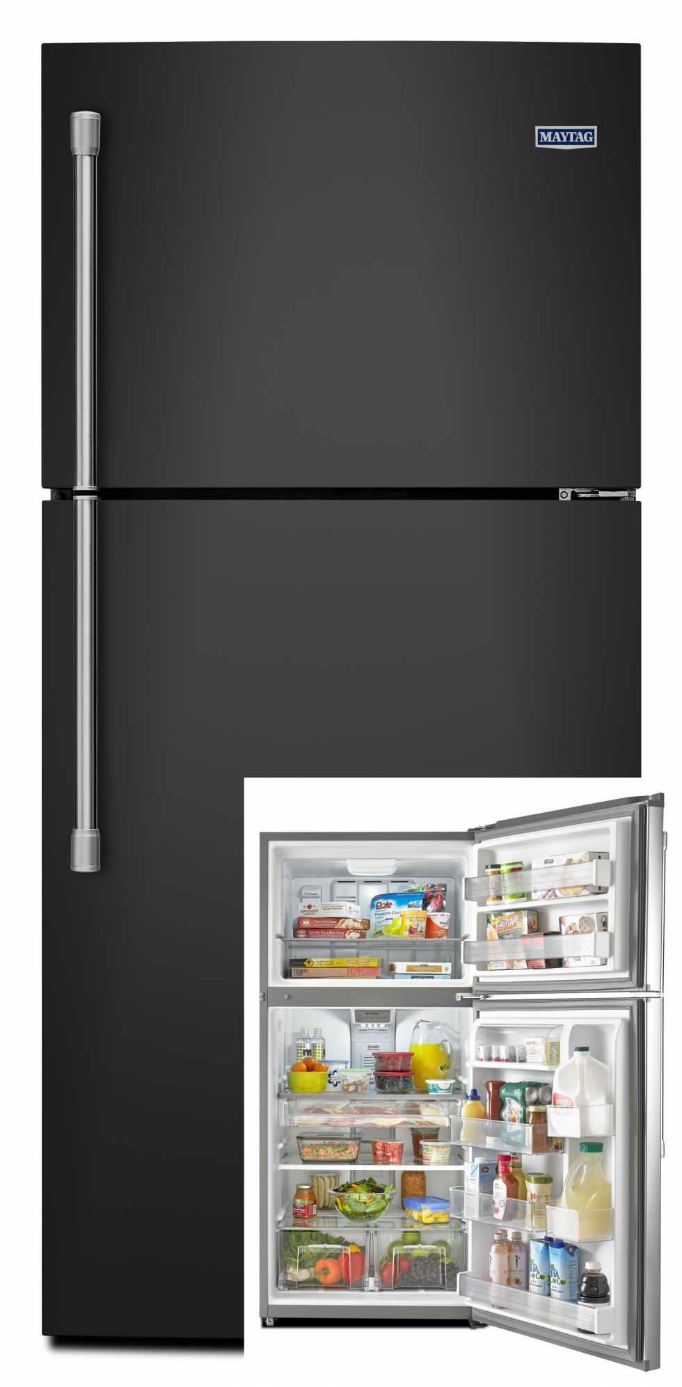 Maytag Top-Freezer Refrigerator Black