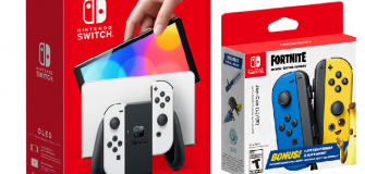Nintendo Switch  - White with Fortnite Joy Con